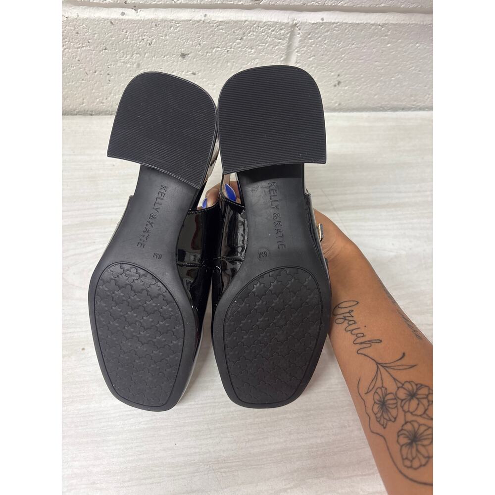 NIB Kelly & Katie Sz 6 Black Faux Patent Leather Pimmie Double Strap Mary Janes - Picture 4 of 5